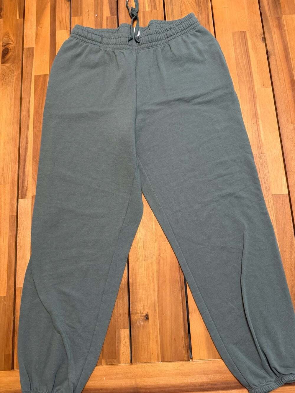 Joyspun Women's Gray Elastic Waist Drawstring Lounge Sweatpants Size M (8-10)